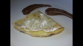 CREPES ALLA NUTELLA ORIGINALE FACILE E VELOCE [upl. by Nitsyrc601]