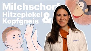 Neurodermitis Milchschorf Kopfgneis amp Hitzepickel🔥 beim Kind Baby Ärztin hilft [upl. by Anwahsat]