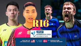 R16🇲🇾Chia Wei JieLwi Sheng Hao VS 🇩🇰Rasmus KjærFrederik Søgaard🔥 Hylo Open 2024 [upl. by Yale]