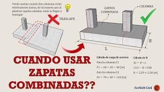 DIMENSIONES DE UNA ZAPATA COMBINADA [upl. by Zacks]