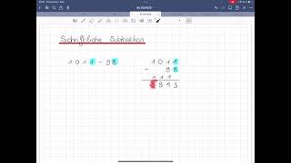 Schriftliche Subtraktion [upl. by Curzon]