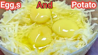 Potatoes Egg Onion Recipe Traditionelles Spanisches OmelettHealthy BreakfastEgg Potato Snacks [upl. by Aip]