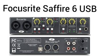 focusrite saffire focusrite saffire 6 usbfocusrite [upl. by Demb]