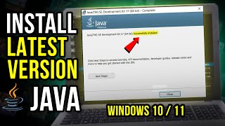 How to Install Latest Version of Java in Windows 1011  Setup JAVAHOME JDK Installation 2024 [upl. by Shepley]