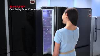 Sharp Malaysia Refrigerator  Dual Swing Door [upl. by Anauqaj150]