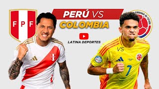 PERÚ VS COLOMBIA EN VIVO ELIMINATORIAS SUDAMERICANAS  LATINA DEPORTES [upl. by Camilo]