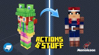 Minecraft How to Edit amp Modify your own skins for Actions amp Stuff  Blockbench Tutorial 🛠️🎨 [upl. by Dow]