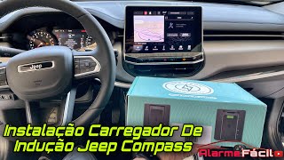 Instalação Carregador Indução Jeep Compass [upl. by Aramahs]