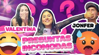 PREGUNTAS INCÓMODAS CON JONFER Y VALENTINA 🙈 KIMBERLY CONTRERAS [upl. by Hobard]