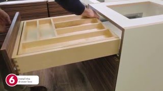 Installation  Tiered Cutlery Drawer Frameless [upl. by Harrat]