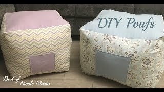 DIY Pouf Tutorial [upl. by Osyth]