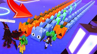 Full Team of HUGE PUMPKIN CAT PETS in Pet Simulator X [upl. by Ellevel711]