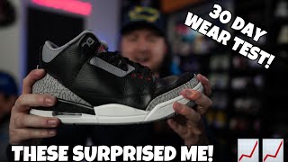 I WORE THE 2024 JORDAN 3 “BLACK CEMENT” FOR 30 DAYS STRAIGHT YOU WILL BE SURPRISED HOW THESE DID [upl. by Knox]