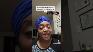 Message to Patriarchy blackwoman matriarchy 4bmovement fyp [upl. by Caril493]