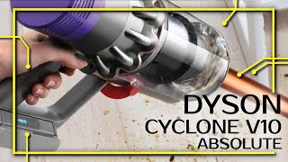 DYSON CYCLONE V10 ABSOLUTE  Unboxing erster Eindruck und Test [upl. by Ainoyek]