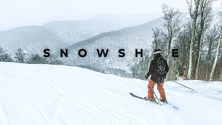 Snowshoe Mountain Skiing in 4K Cinematic  POWDER IN WEST VIRGINIA  100 Subscriber Special [upl. by Bagger]