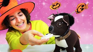 Giochi per Halloween per bambini Il cane Cioccolata prepara i biscotti [upl. by Yorled]