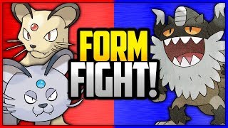 Persian vs Perrserker vs Alolan Persian  Pokemon Form Fight Sword amp Shield 4K [upl. by Fannie]