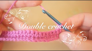 Crochet basics UK Double Crochet US Single crochet starting a foundation chain  Bella Coco [upl. by Rocray]