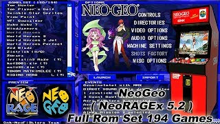 NeoGeo  NeoRAGEx 52  Full Rom Set Complete Pack Download [upl. by Ennaus204]