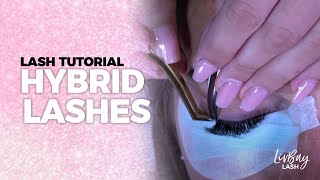 Hybrid Lashes  Eyelash Extension Tutorial [upl. by Enilav568]