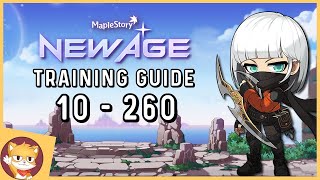 MapleStory Easy Training Guide Level 10 to 260  Heroic amp Interactive servers  GMS [upl. by Eltotsira]