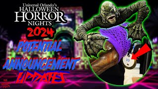 POTENTIAL First ANNOUNCEMENT UPDATES For HALLOWEEN HORROR NIGHTS 2024 [upl. by Wernsman]