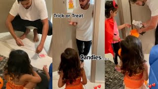 Shreyas Iyers Halloween with IndianCricketTeam Kids  Samaira Sharma  Agastya Pandya 🎃👻 [upl. by Godliman733]