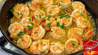 Garlic Butter Shrimp Recipe  How To Make Spicy Butter Garlic Shrimp [upl. by Nnylirak]