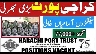 KPT Jobs 2023 Karachi Port Trust [upl. by Ridgley]