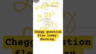 Morning question flow on Chegg expert and review account subscribe share [upl. by Thamos801]