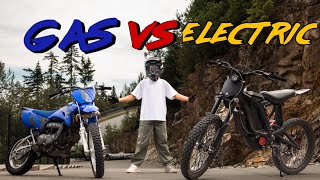 GAS DIRTBIKE VS ELECTRIC DIRTBIKE [upl. by Madeline]