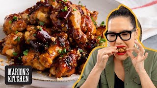 OBSESSED with these wings 🔥 Kung Pao Chicken Wings  Marions Kitchen [upl. by Allets]