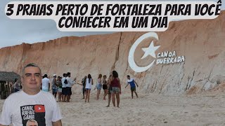 Três PRAIAS perto de FORTALEZA para VOCÊ CONHECER em um dia [upl. by Otsenre]