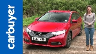 Honda Civic Tourer estate 2014 review  Carbuyer [upl. by Adnwahsor245]