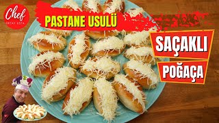 PASTANE USULÜ SAÇAKLI POĞAÇA TARİFİ 🥯OKTAY USTA [upl. by Fornof]