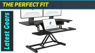 FlexiSpot Motorized AlcoveRiser EM7 – Best Motorized Standing Desk Converter [upl. by Ahsets]