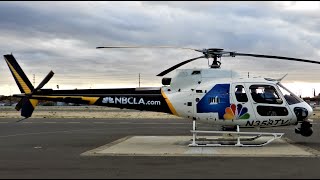 NEW LIVERY NBC4LA AS350 StartUp amp Takeoff N358TV amp Bonus AS350 N48B Airbus Helicopter H125 [upl. by Nylesoj]