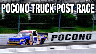 POCONO TRUCKS POST RACE  Another Rain Race Favorites Up Front [upl. by Gerfen]