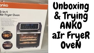 ANKO AIR FRYER OVEN  Unboxing Trial and Review [upl. by Elleinwad]