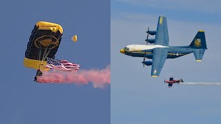 USSOCOM Para Commandos Blue Angels Homecoming Airshow 2024 [upl. by Durant]