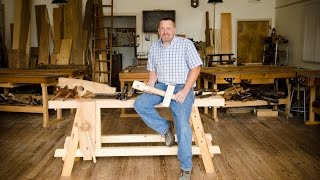 The Portable Moravian Workbench at The Woodwrights School [upl. by Marden488]