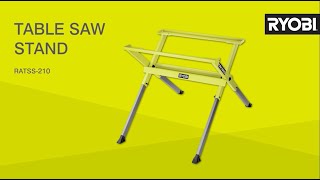 How to use the RYOBI® Table Saw Stand RATSS210 [upl. by Om744]