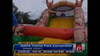 WKMG Channel 6 Orlando Previews IAAPA Attractions Expo 2012 [upl. by Ahsirat]