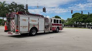 Pembroke Pines Fire Department  Engine 69 responding [upl. by Giacopo]