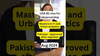 USA B1 visa interview experience  Going for Observership Approved after rejection usavisa [upl. by Armitage]