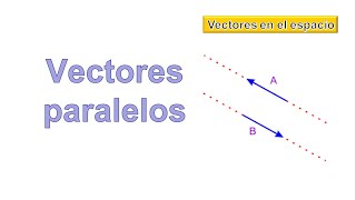 VECTORES PARALELOS EN R3  Profe Chuy [upl. by Von350]