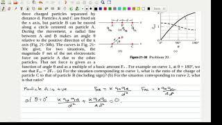 Resnick Halliday  problem 2120 Coulombs Law [upl. by Irra217]