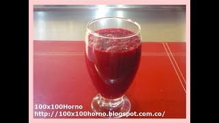 JUGO DE MANZANA REMOLACHA Y ZANAHORIA  Mis Recetas [upl. by Ralyat]