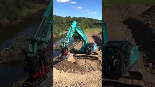 Riverside Renaissance Kobelco SK210LC11 Reshaping Ettrick Waters Edge in Scotland 🚜🌿 [upl. by Ayhtin268]